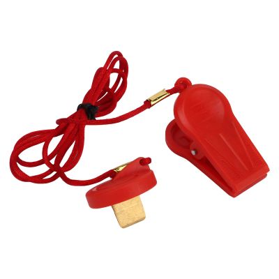2PCS Running Machine Safety Switch Emergency Stop Magnet Treadmill Key with Circular Insert Red