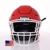 Riddell SpeedFlex Adult w/White SF-2EG-II Facemask + US Flag Decal (Matte Scarlet Helmet, Large Helmet) - Green Gridiron view 2