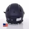 Riddell SpeedFlex Adult w/White SF-2EG-II Facemask + US Flag Decal (Matte Navy Helmet, Small Helmet) - Green Gridiron view 4