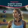 Magic Gel Neck Ring Coolers - Wearable Neck Cooling Ice Pack - Reusable Cool Body Cooler Tube - Cold Gel Wrap Ice Packs for Necks - Perfect for Athletes or Outdoor Workers - Black view 2