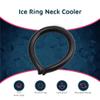 Magic Gel Neck Ring Coolers - Wearable Neck Cooling Ice Pack - Reusable Cool Body Cooler Tube - Cold Gel Wrap Ice Packs for Necks - Perfect for Athletes or Outdoor Workers - Black view 3