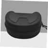 WRITWAA Large Protective Ski Goggles Case Eyewear Storage Bag for Cycling Glasses Shockproof Design Zipper Closure Extra Large Black view 3