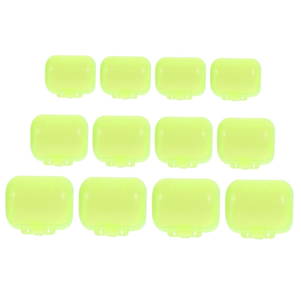 BESPORTBLE 12pcs Fishing Hook Covers Scratch Hook Bonnet Cap Fluorescent Yellow Large Medium Small for Fishing Gear Maintenance