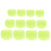 BESPORTBLE 12pcs Fishing Hook Covers Scratch Hook Bonnet Cap Fluorescent Yellow Large Medium Small for Fishing Gear Maintenance view 1