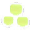 BESPORTBLE 12pcs Fishing Hook Covers Scratch Hook Bonnet Cap Fluorescent Yellow Large Medium Small for Fishing Gear Maintenance view 2