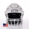 Riddell SpeedFlex Adult w/White SF-2EG-II Facemask + US Flag Decal (Light Grey Helmet, Small Helmet) - Green Gridiron view 2