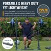 Verse Agile Rack - Portable Multipurpose Squat Rack Bench Press Barbell Rack - Heavy Duty Holds Up To 700lbs - 2 Min Set Up - Folds for Easy Storage - Perfect for Home Gyms & Training Studios view 2