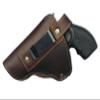 Barsony Brown Leather OWB Holster for Ruger LCRX 3" Right view 2