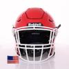 Riddell SpeedFlex Adult w/White SF-2EG-II Facemask + US Flag Decal (Scarlet Helmet, Small Helmet) - Green Gridiron view 2
