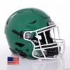Riddell SpeedFlex Adult w/White SF-2EG-II Facemask + US Flag Decal (Kelly Green Helmet, Large Helmet) - Green Gridiron view 1