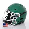 Riddell SpeedFlex Adult w/White SF-2EG-II Facemask + US Flag Decal (Kelly Green Helmet, Large Helmet) - Green Gridiron view 3