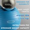 Fitvids Balance Ball with Inflatable Ring Base Kits, 65cm 26-inch Anti-Burst and Slip Resistant Exercise Yoga Chair for Home or Office Desk, Includes Air Pump, Blue view 4