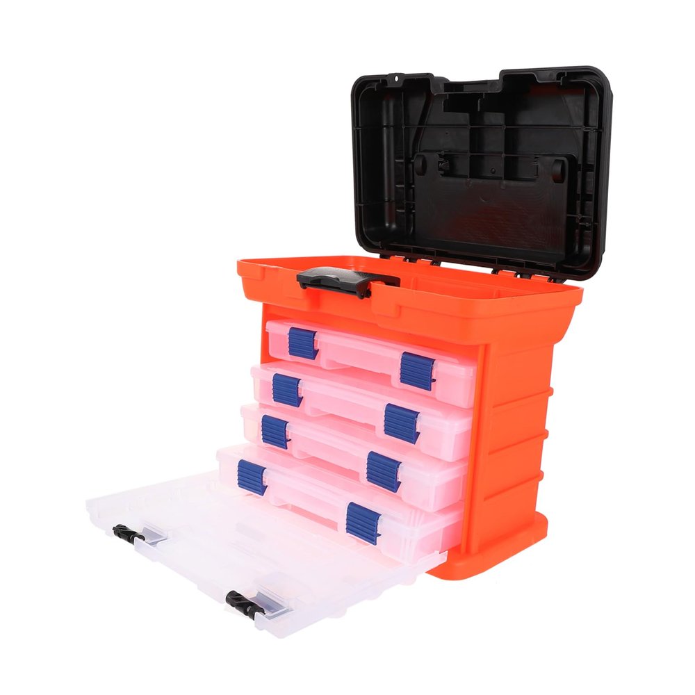 balacoo Multipurpose Fishing Tool Storage Case Large Capacity Fishing Accessory Box for Outdoor Use Durable and Practical Bucket for Camping and Hiking