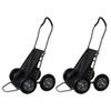 Hawk Crawler 500 Pound Capacity Foldable Hunting Multi Use Deer Game Recovery Cart Utility Gear Dolly with 4 Oversized Wheels (2 Pack)