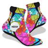 CallaSports Neoprene Beach Socks - Water and Sand Socks for Men and Women (XX-Large, Hawaiian Flowers) view 1
