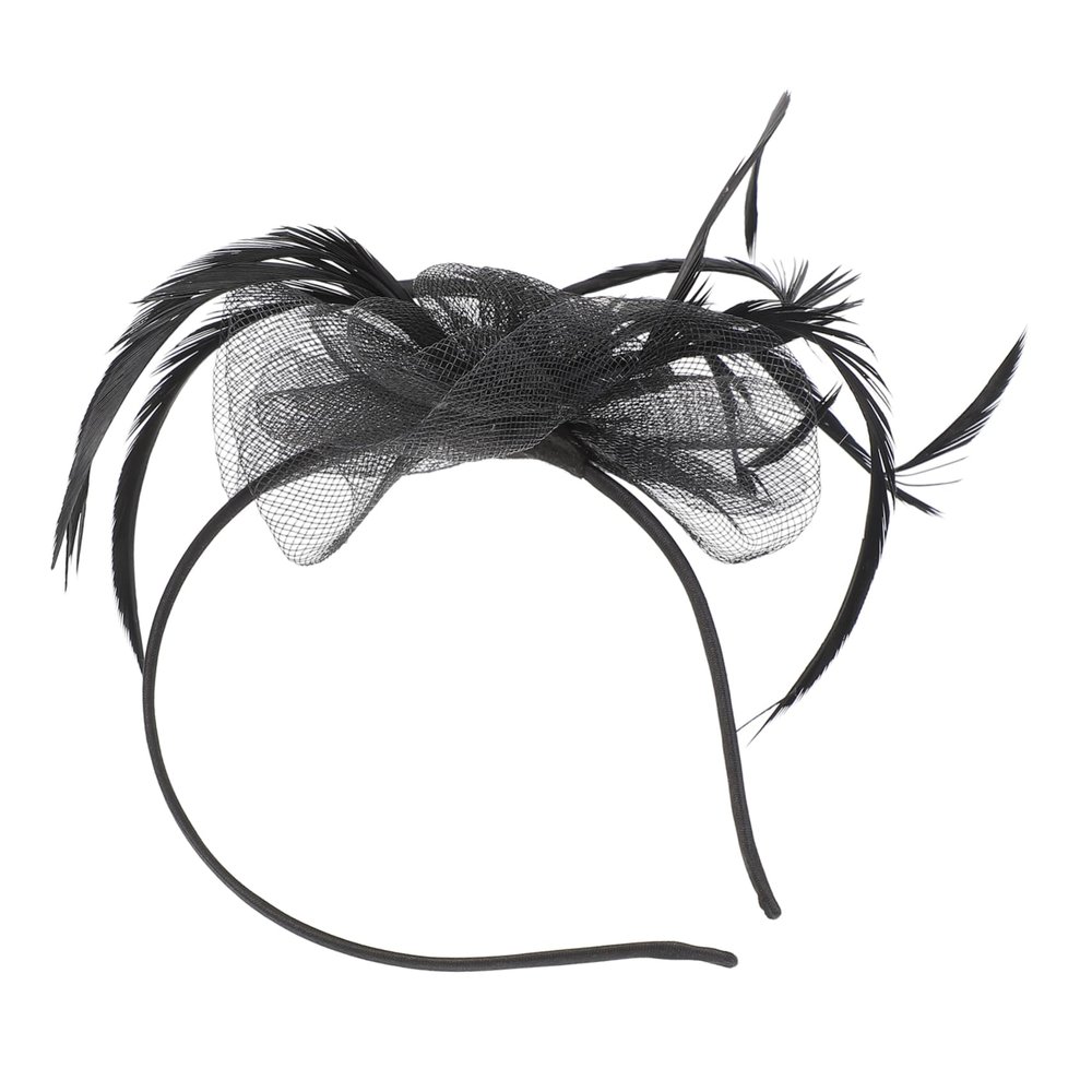 HAPINARY 1pc Bride Mesh Gauze Headband for Party Photography Elegant Headdress for Dance and Masquerade Events Suitable for Women and Girls