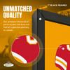 Sporticulture NFL American Football Kansas City Chiefs - Patrick Mahomes Jersey Print Framed Wall Art Picture Poster for Boys Bedroom and Man Cave Decor - Ready to Hang, Red 14" x 20", Small view 3