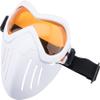 Evike Airsoft - 6mmProShop - Slipstream - Goggle and Lower Face Shield Face Mask (Color: White Frame/Orange Lens) view 1