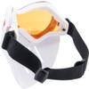 Evike Airsoft - 6mmProShop - Slipstream - Goggle and Lower Face Shield Face Mask (Color: White Frame/Orange Lens) view 2
