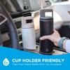 GROSCHE Alpine Flip n' Sip 20 oz Insulated Water Bottle - Stainless Steel, Leakproof Flask with Straw - Perfect for Gym, Travel & Outdoor Use - Keeps Water Cold up to 60 hrs - Cream White view 3