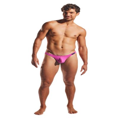 Cocksox Men's Underwear Enhancing Pouch Thong CX05LUX (Fuchsia, Large)
