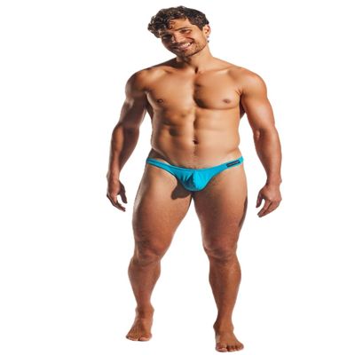 Cocksox Men's Underwear Enhancing Pouch Thong CX05LUX (Sea Breeze, Large)