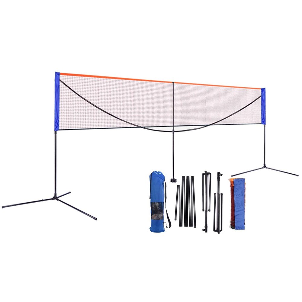 LLXBFNMC Portable Badminton Net 10/14/17/20ft with Stand, Stabilize Pickleball Net Set with Storage Bag, for Indoor Outdoor (Size : 6.1m/20ft)
