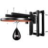WIKINK Boxing Punching Bag Stand, Professional Reflex Ball Stand with Height Adjustable Black Speed Ball Platform, Upgrade Your Boxing Training for Wall-Mounted Punching view 2