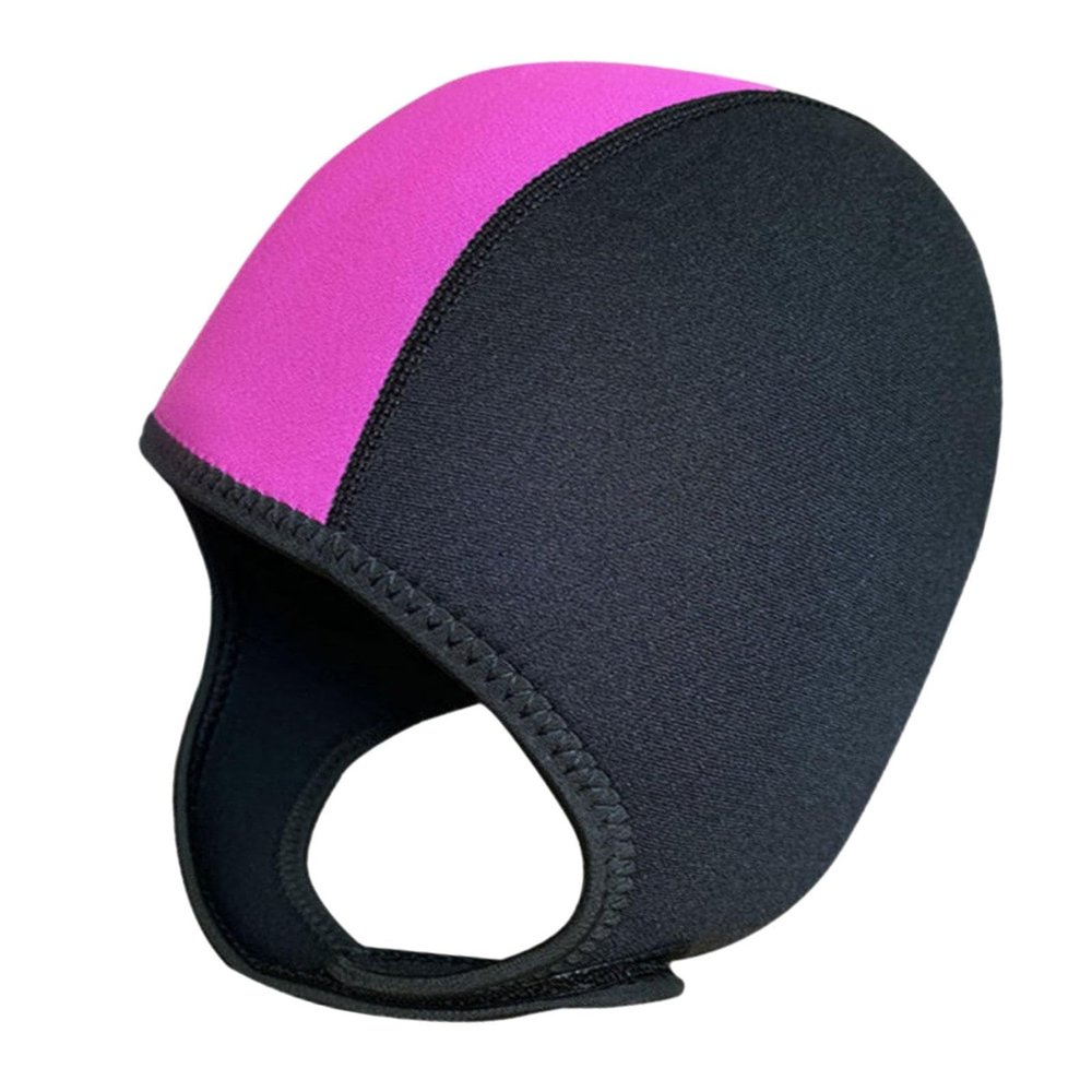 QSTDGVPW Premium Neoprene Diving Hood for, Black Rose Red
