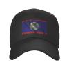 Adjustable Silk Style Flag of Belize Baseball Caps for Men Women Hat Truck Driver Hats Funny Baseball Cap Black view 4