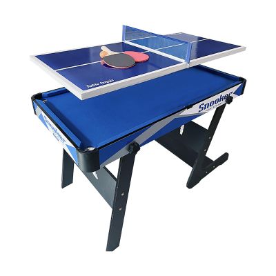 Indoor Game Table, 2-in-1 Folding Pool Table and Ping Pong Table with Accessories, Easy to Install, Space Saving, Ultimate Entertainment for Friends and Family!