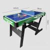 Indoor Game Table, 2-in-1 Folding Pool Table and Ping Pong Table with Accessories, Easy to Install, Space Saving, Ultimate Entertainment for Friends and Family! view 4