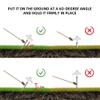 Screw in Tent Stakes - Ground Anchors Screw in, Drillable Tent Stakes Heavy Duty Tent Pegs Camping Stake, Screw in Tree Stake Glow in The Dark Tent Stakes for Outdoor Camping (16, 200MM_White) view 3