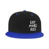 Eat More Ass Hat Flat Brim Baseball Cap Hip Hop Hat Trucker Dad Hats Blue view 1