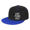 Eat More Ass Hat Flat Brim Baseball Cap Hip Hop Hat Trucker Dad Hats Blue view 4