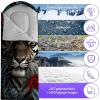 Sleeping Bags for Adults Youth Kids,3D Printing Camping Sleeping Bag for Girls Boys Lightweight Waterproof Cold/Warm Weather Sleeping Bag for 3 Seasons view 3