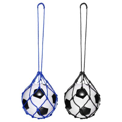 PATIKIL Solo Soccer Kick Net, 2 Pack Soccer Return Throw Training Net Football Training Aid Control Skills for Youth Adult Kicking Practice for 3, 4, 5 Ball Size, Blue, Black