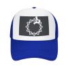 ADTEMP Anime Seven Deadly Sins Wrath Tattoo Unisex Adjustable Outdoor Adult Mesh Baseball Hat Truck Hat Sandwich Hat Blue view 2
