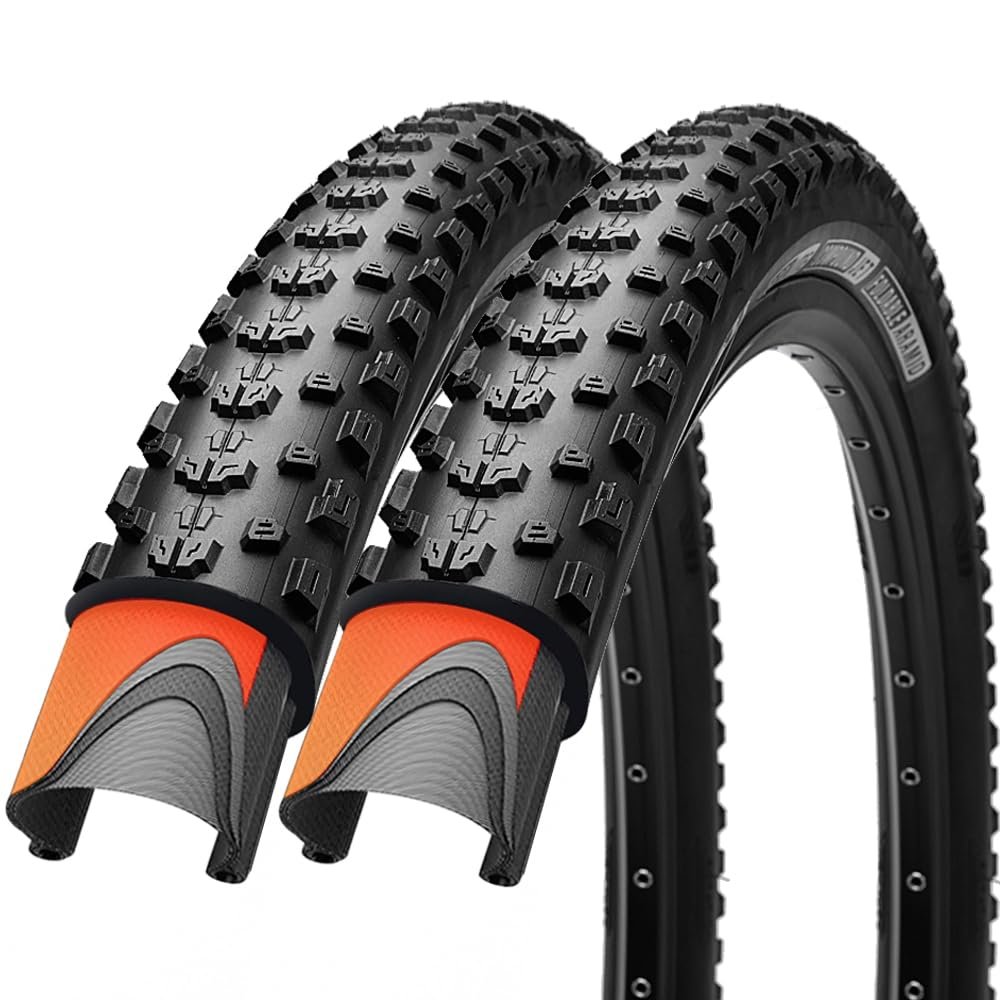 26/27.5/29x2.25 inch Bike Tires Pair Mountain Bike Tires 60 TPI Bicycle Tires Kevlar High Grade Made Tires Pack of 2 (2 Pack 29x2.25)