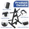 A-Frame Weight Plate Tree for 1" Olympic Plates - Holds 300 lbs, Dumbbell Rack and Home Gym Storage Stand - Organize Your Workout Area view 4