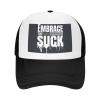 ADTEMP Embrace The Suck Unisex Adjustable Outdoor Adult Mesh Baseball Hat Truck Hat Sandwich Hat Black view 2