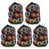 BROTOU Extra Large Sports Ball Bag Mesh, Basketball Bags Team Balls, Adjustable Shoulder Strap, Ball Bags for Holding Soccer, Football, Volleyball, Swimming Gear (30 x 40) (5PCS) view 1