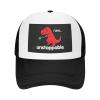 Rex I Am Unstoppable Trucker Hat Summer Mesh Cap with Adjustable Snapback Strap Unisex Black view 1