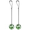 PATIKIL Soccer Kick Net, 2 Pack Soccer Return Throw Training Net Solo Juggling Net Training Aid Equipment for Youth Adults Kicking Practice Fits Ball Size 3, 4, 5, Green view 1
