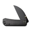 Ben Petersen WE19068J-1 Black Burlap Micarta Contoured Handle view 3