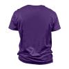 Ymosrh Mens Fashion Graphic T-Shirts, Casual Letter Print Short Sleeve Tshirt Tees Big and Tall Shirts T Casual Funny T Shirts Beach Shirts for Men T Shirts Crewneck Shirts Tees (5XL, Purple) view 2