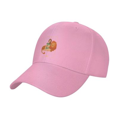 Adjustable Beautiful Leo Zodiac Sign Baseball Caps for Men Women Hat Truck Driver Hats Funny Baseball Cap Pink