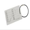 Tennis Gear Checklist Reminder, Customize, Organize Sports Equipment Bag, Secure Stainless Steel Keychain Cable Ring (White) view 2