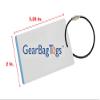 Tennis Gear Checklist Reminder, Customize, Organize Sports Equipment Bag, Secure Stainless Steel Keychain Cable Ring (White) view 3