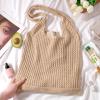 EIMMBD Crochet Bags for Women Beach Totes Bags Aesthetic Summer Tote Shoulder Hippie Bag Knit Bag(Khaki) view 2